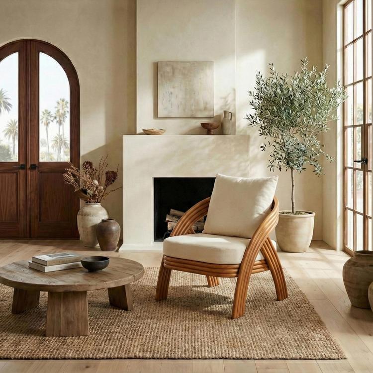 Safavieh Couture, Demarco Rattan Accent Chair | Zola