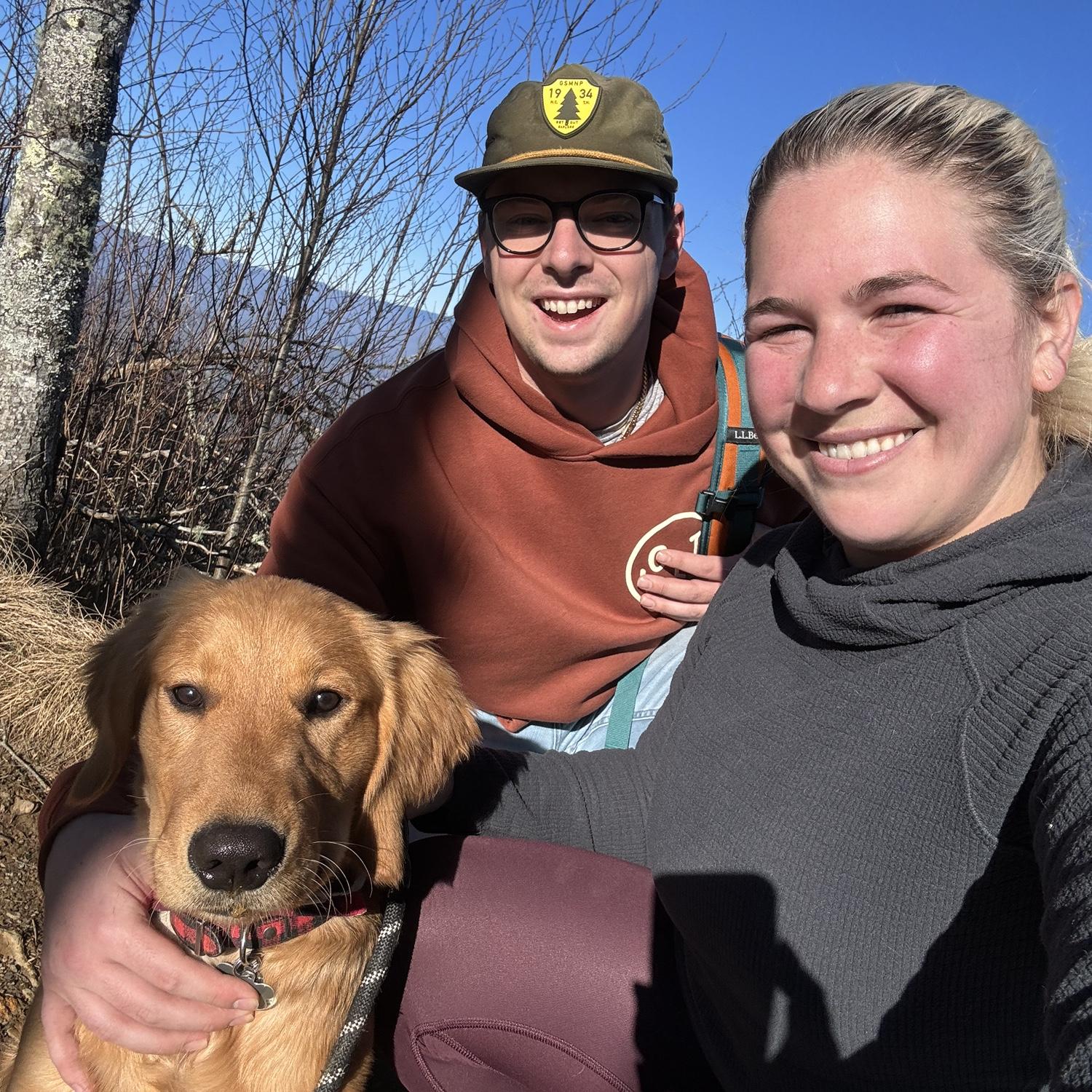 Hiking with our little buddy :)
