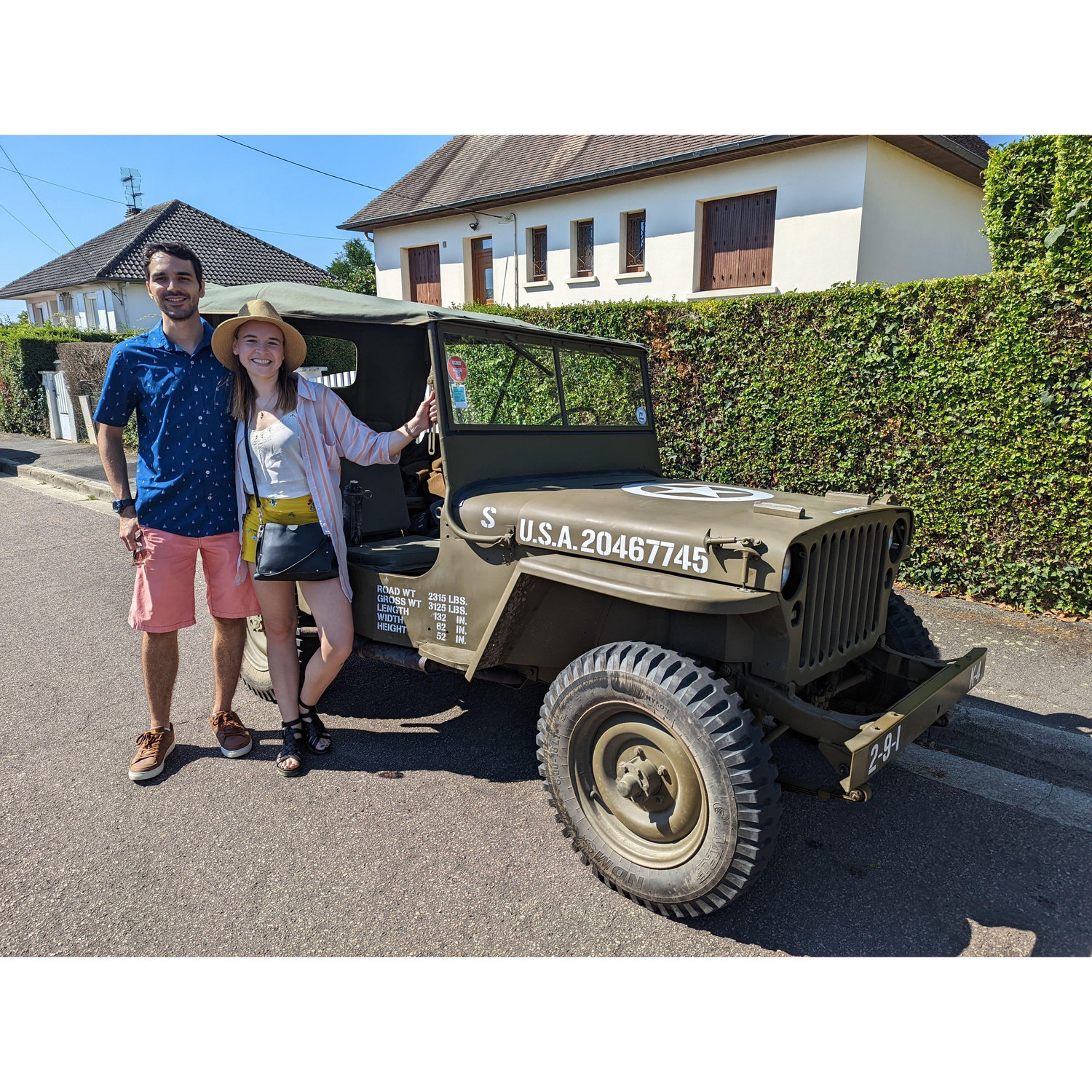 Our trip around the Normandy beaches in a WW2 jeep.