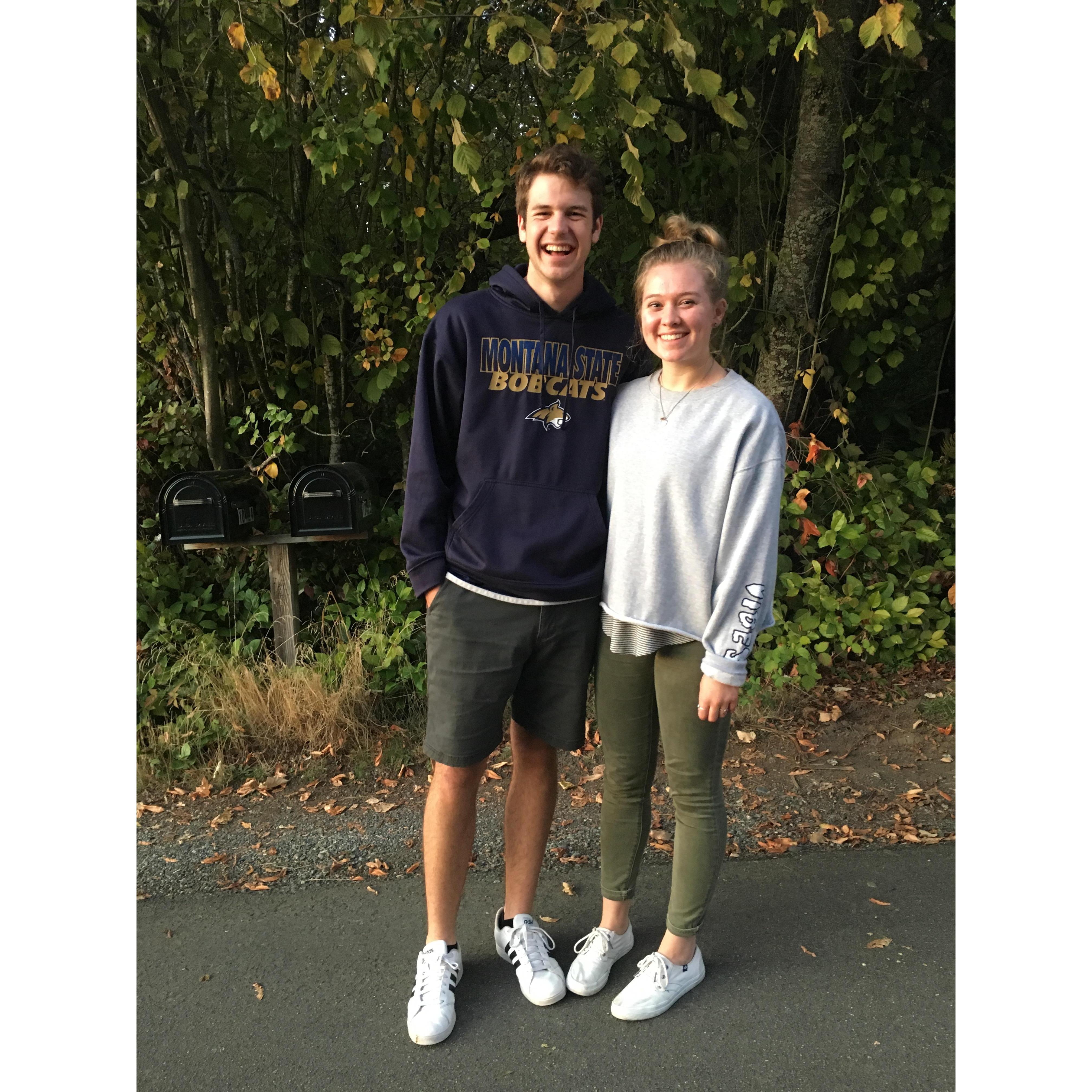 Our first picture as a couple!