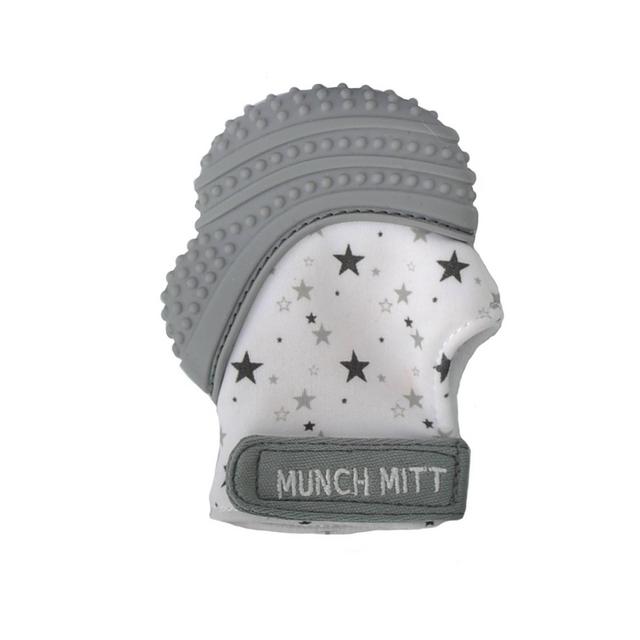 Malarkey Kids Munch Teether Mitt with Wash Travel Bag - Gray