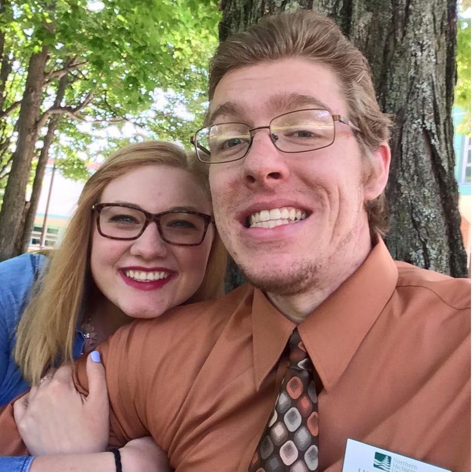 Snuggling (and taking selfies) during a break from Resident Adviser Training, August 2015.