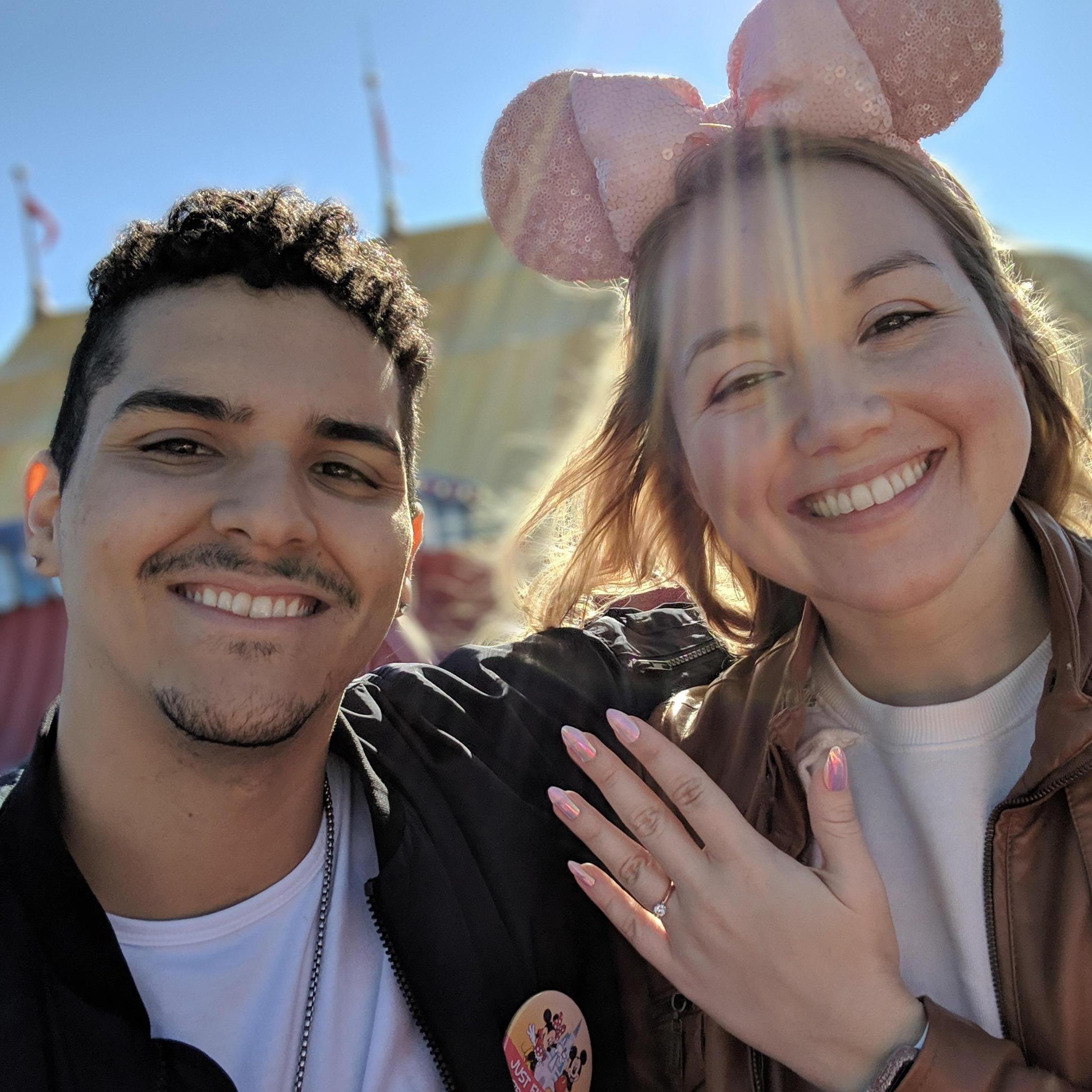 Disney day to celebrate the engagement