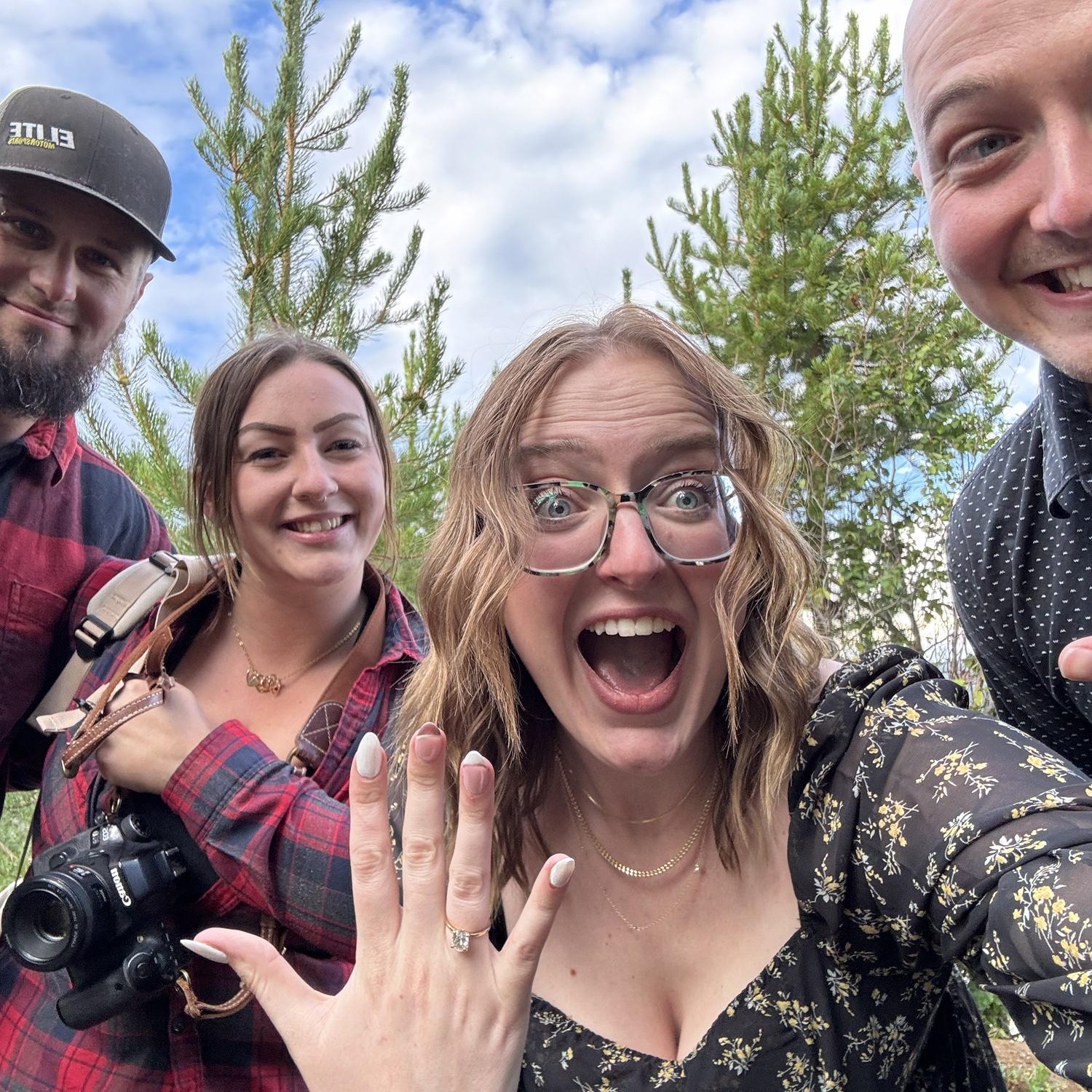 The lovely humans that captured our engagement!