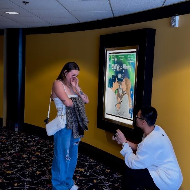 The day the bride said yes!