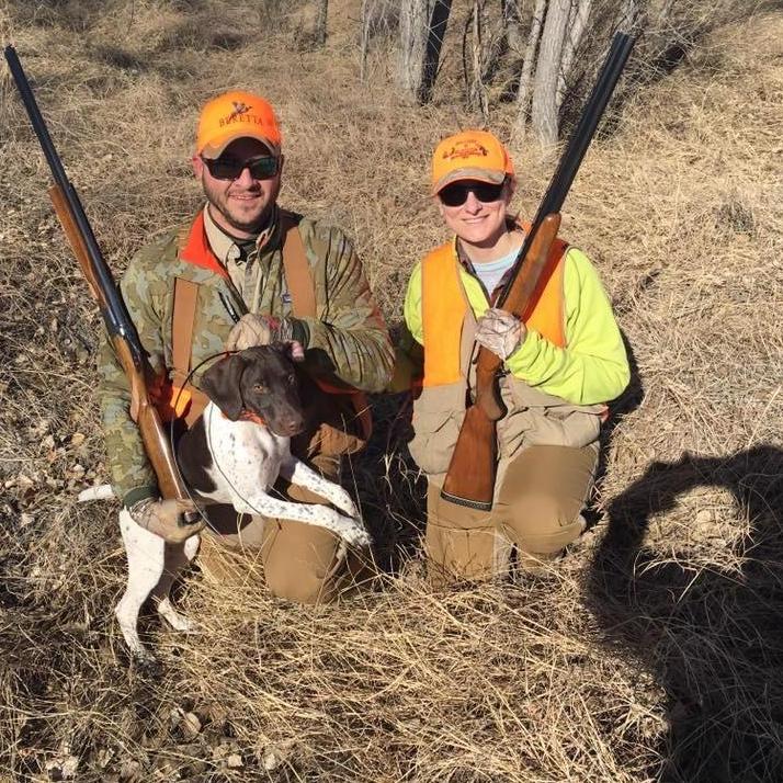 Pappy and Brandy's first bird hunt.