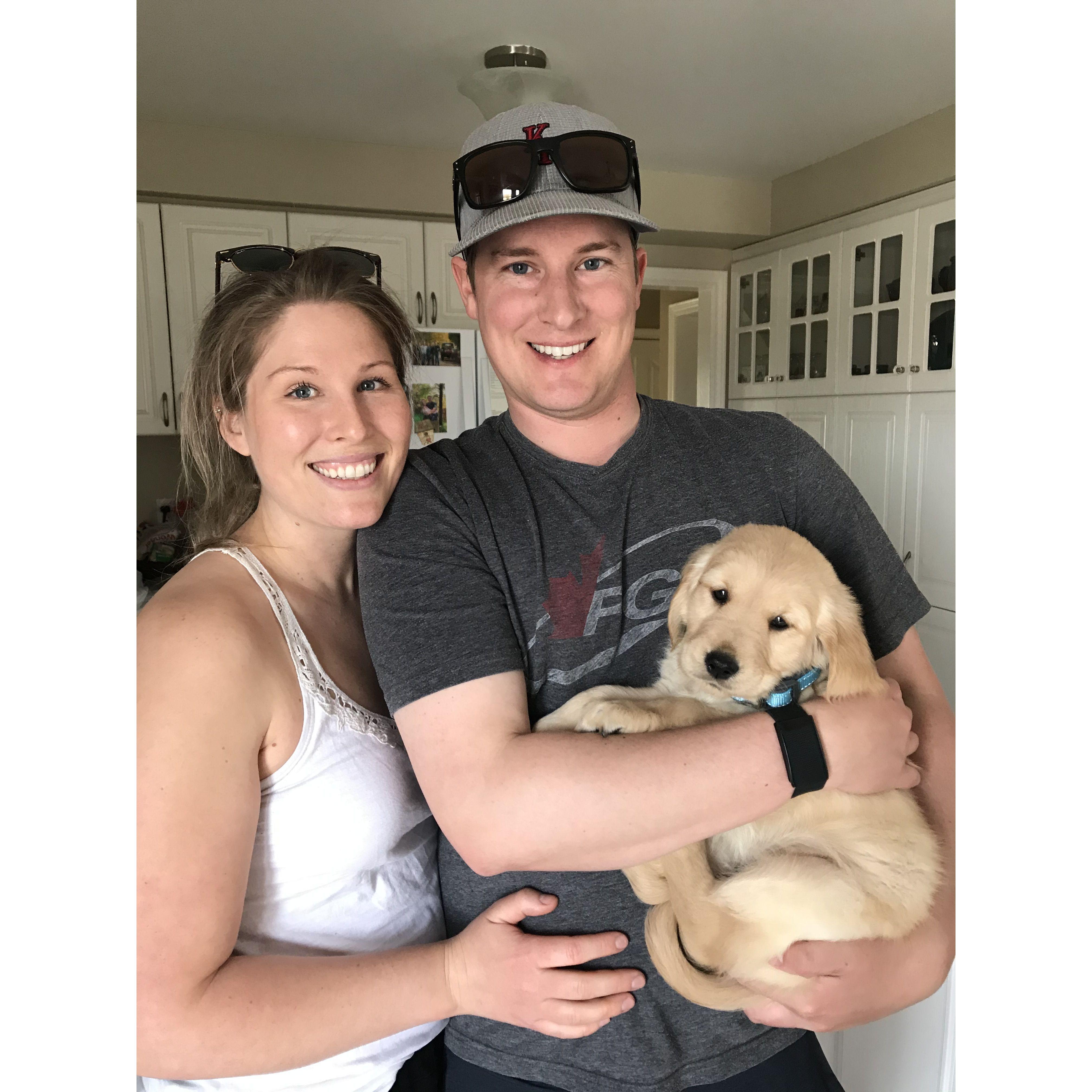 The day we brought home baby Abbey!