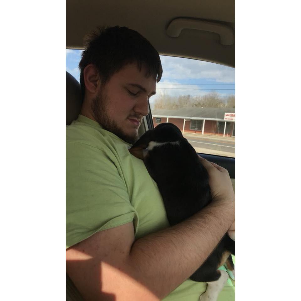 Xena with the man she has to call dad.