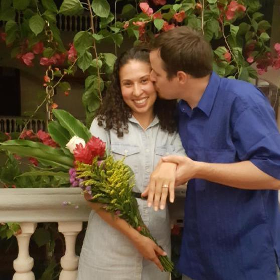 The bouquet after he proposal