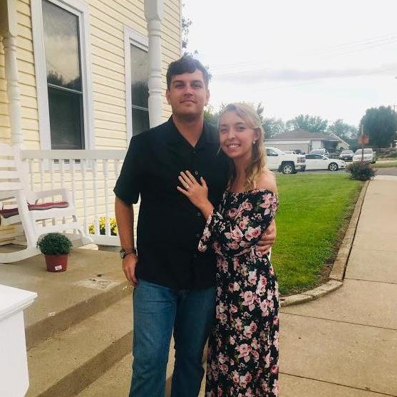 Davis and Danielle's Wedding: Our first outing as fiances