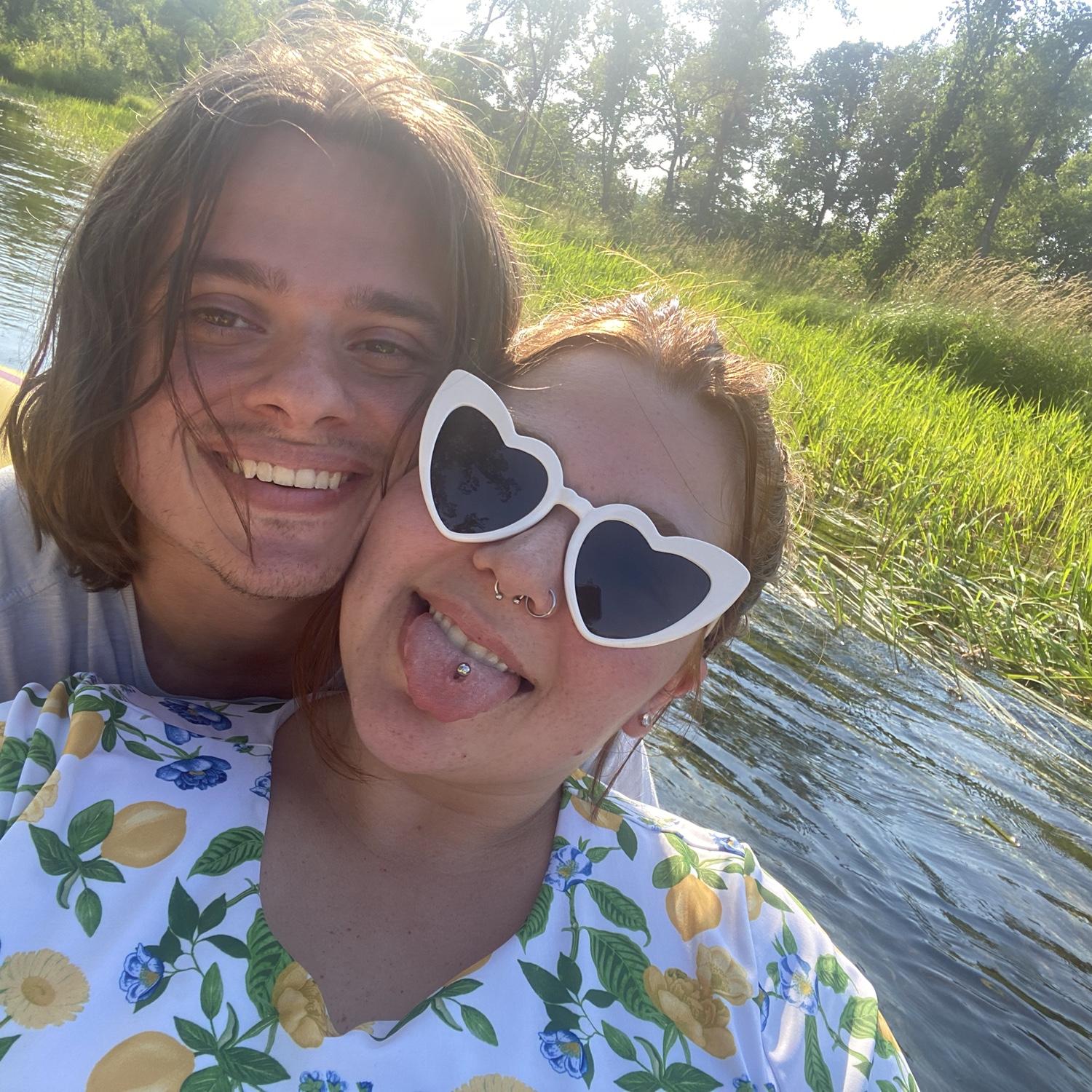 Floating down the river