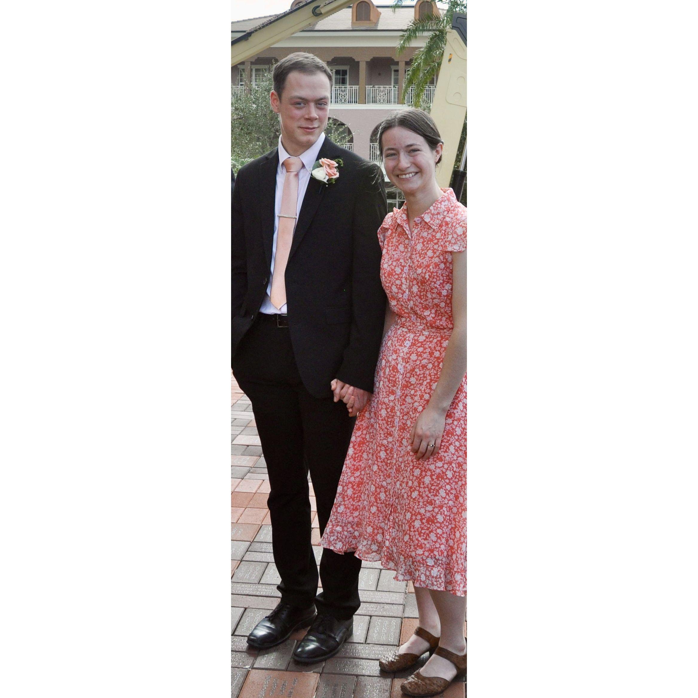 At a cousin's wedding together
