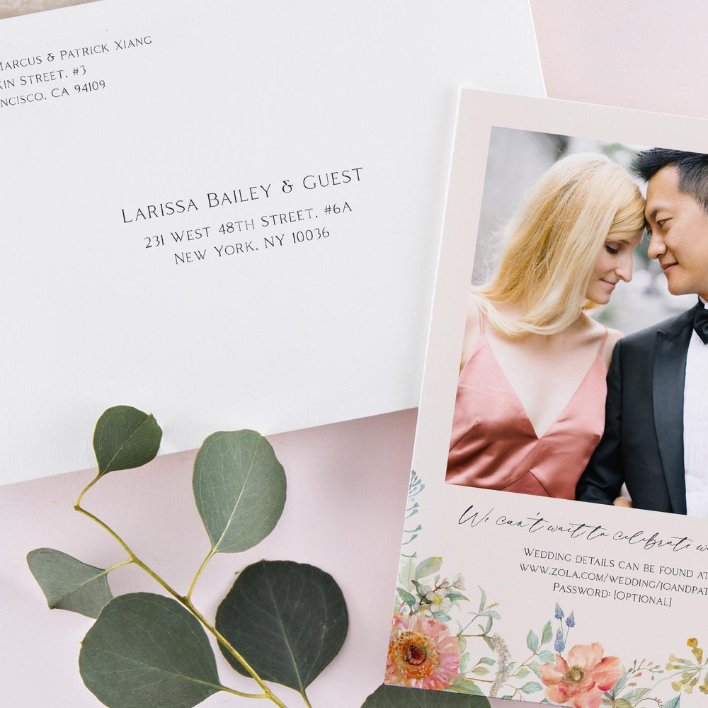 Aurelia Portrait | Linen | Zola Wedding Invitations