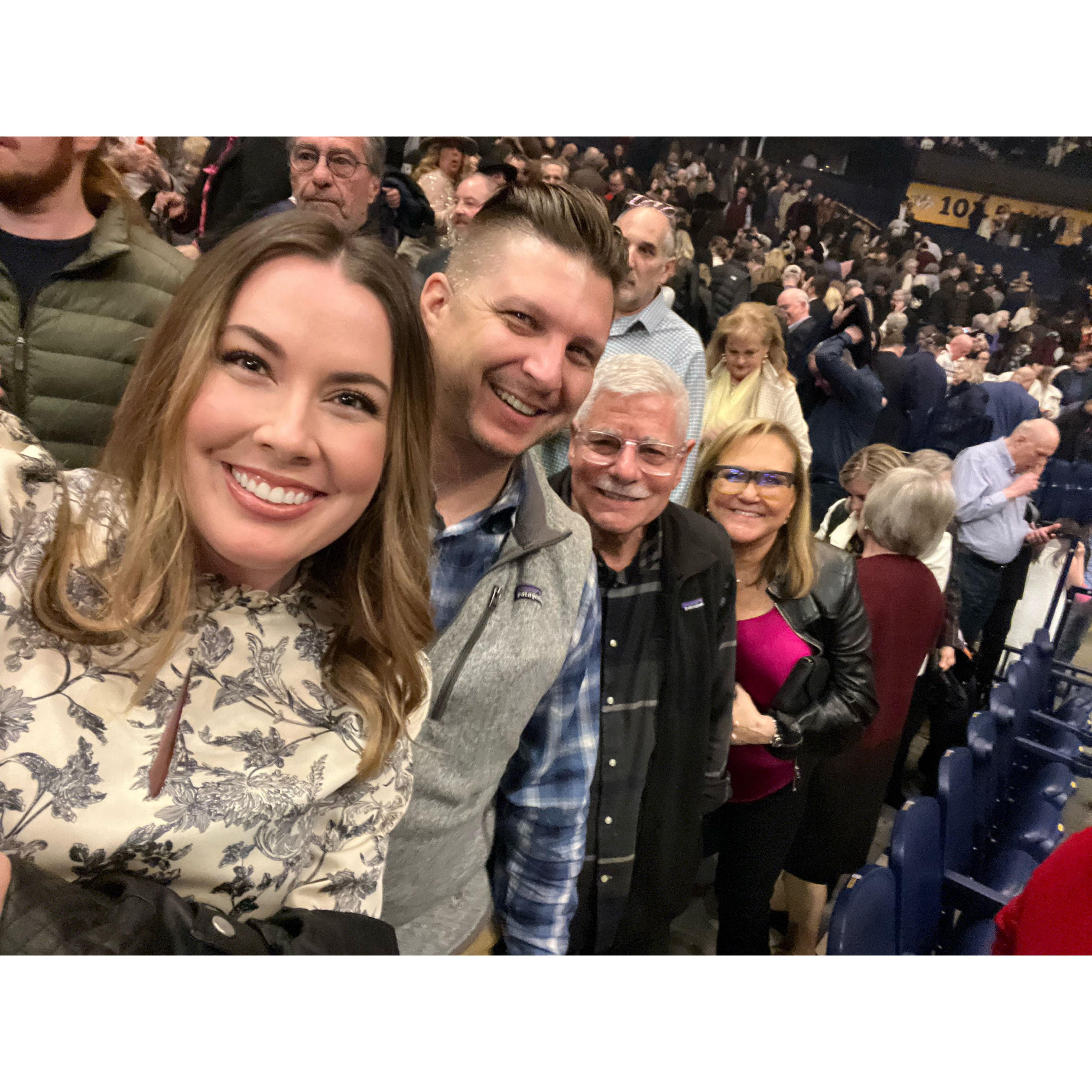 Andrea Bocelli concert with our besties, Debbie & Steve!