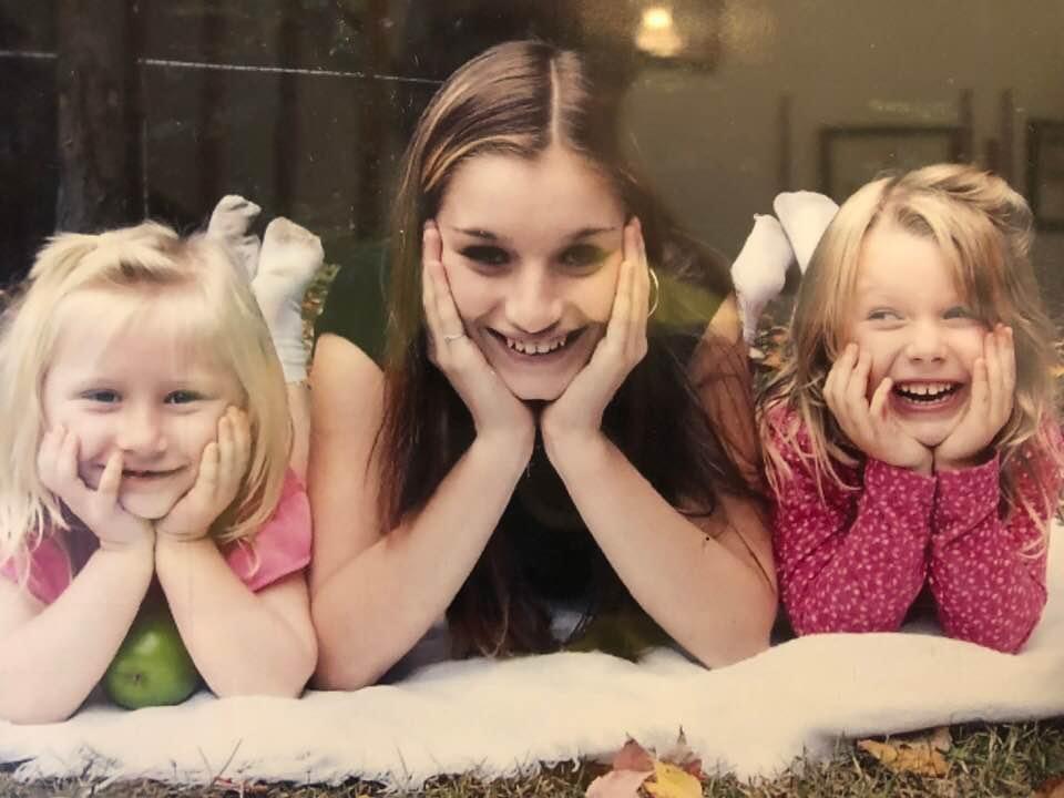 Rebecca with her sisters Hollie and Laura
