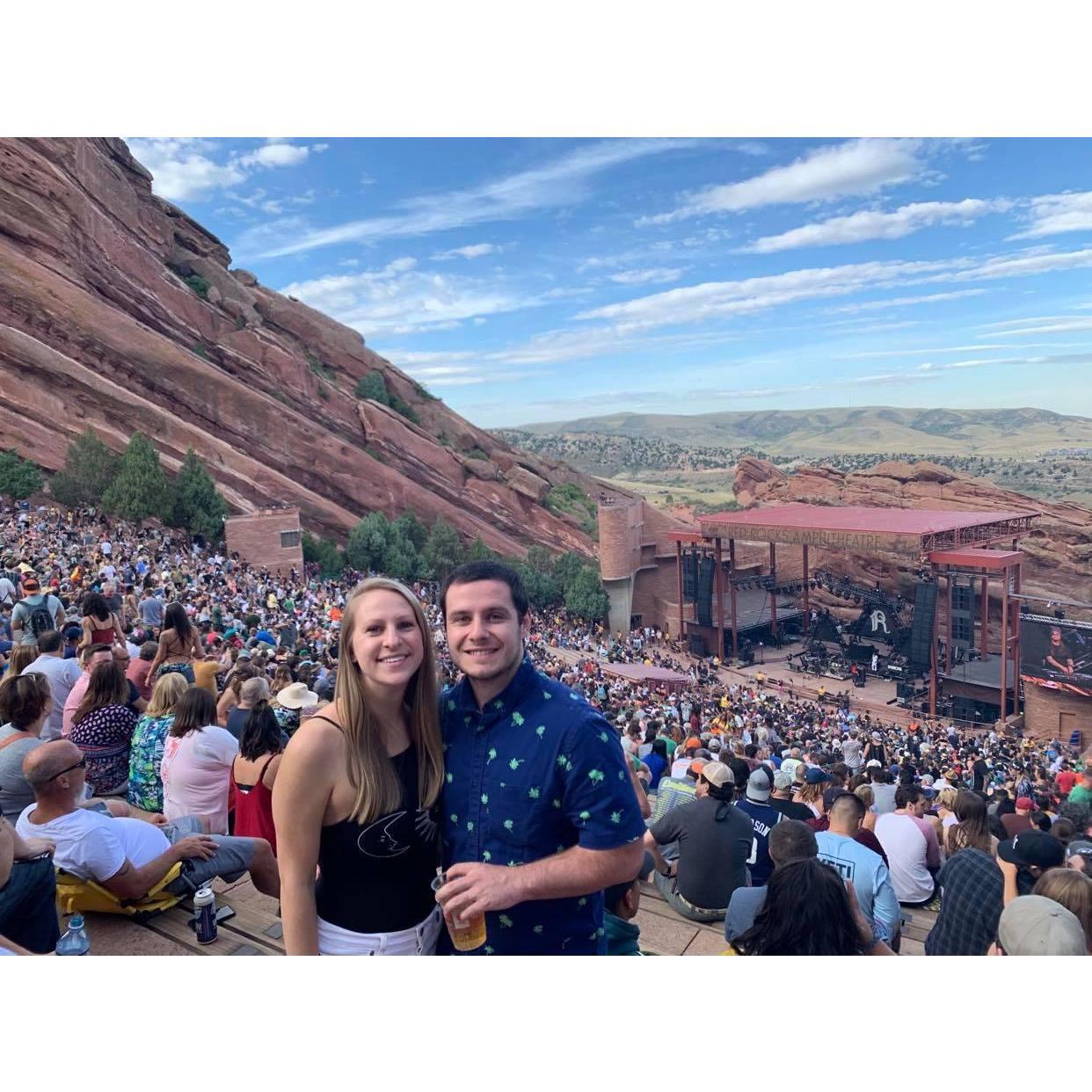 When we finally got to see our favorite band at Redrocks Amphitheatre in CO.