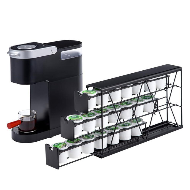 ZCDCP for K Cup Coffee Pod Holder, K Cup Holder Drawer Wall Mounted Coffee Pod Organiser (Holds 21 Coffee Pods)