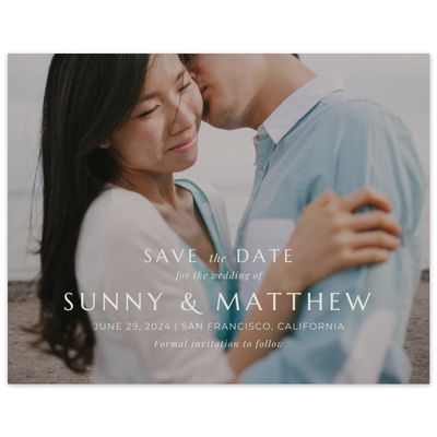 Mist, Blue Wedding Digital Save the Date - Morelos Photo