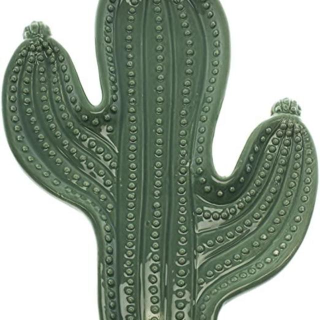 Home Essentials Green Cactus Shape Spoon Rest Kitchen Accessories