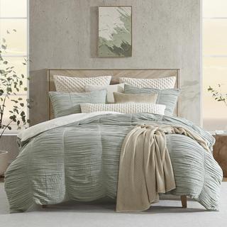 Pure Ruched Gauze Duvet 3 Piece Set