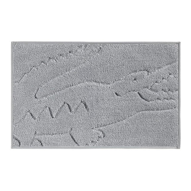 Lacoste Heritage Bath Rug – Ultra Soft Quick-Dry Microfiber and Tufted, Super Absorbent with Non-Slip Backing, Signature Crocodile Embossed Design and Stylish Bathroom Mat 20"x32" – Micro Chip