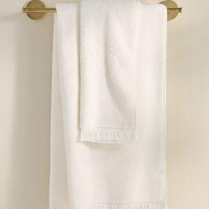 Plush Turkish Cotton Hand Towels In Ivory