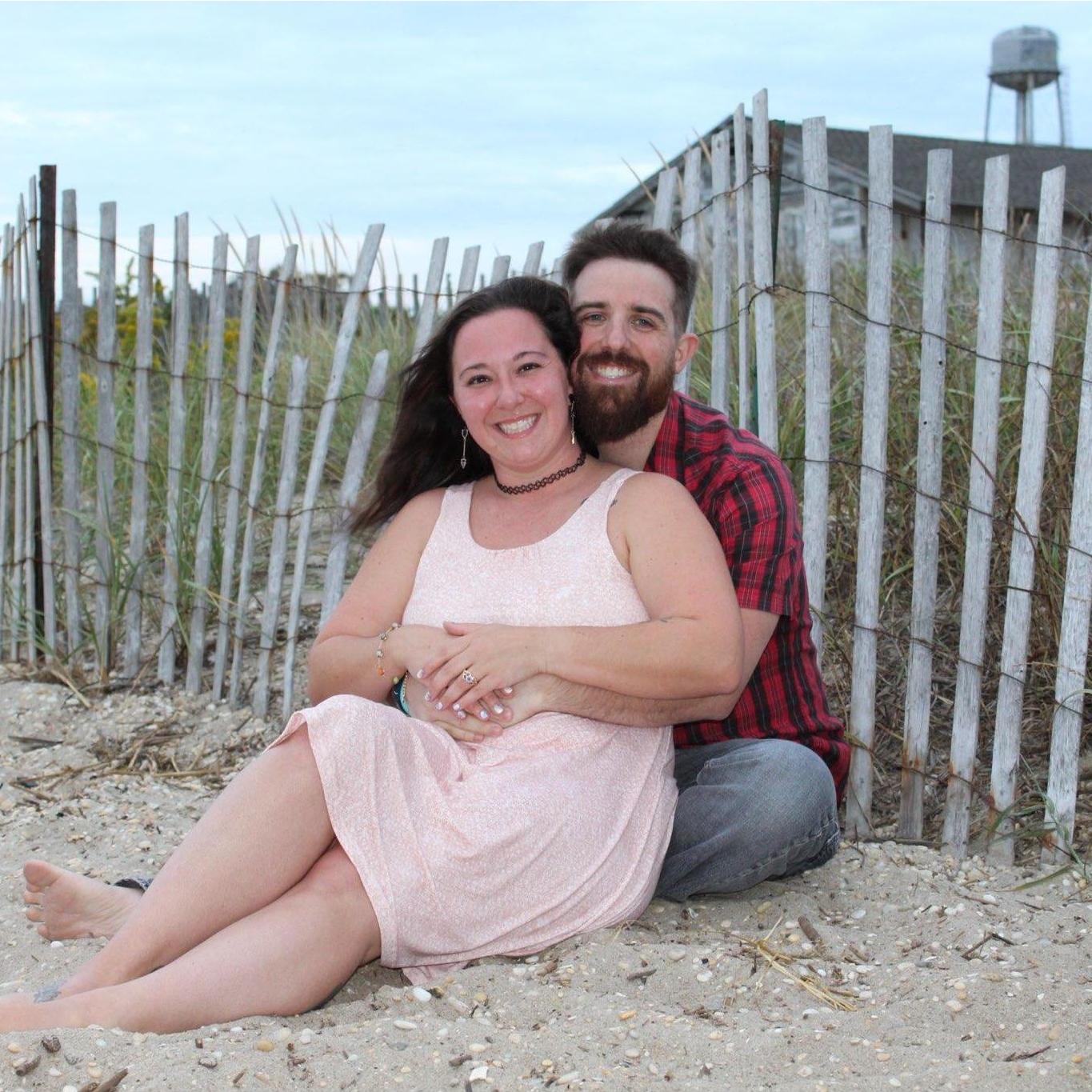 Engagement photo from Sunset Beach - October 2020