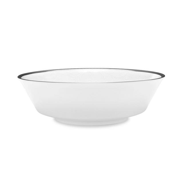 Noritake Regina Platinum Large Round Vegetable (Salad Bowl), 40 Oz.