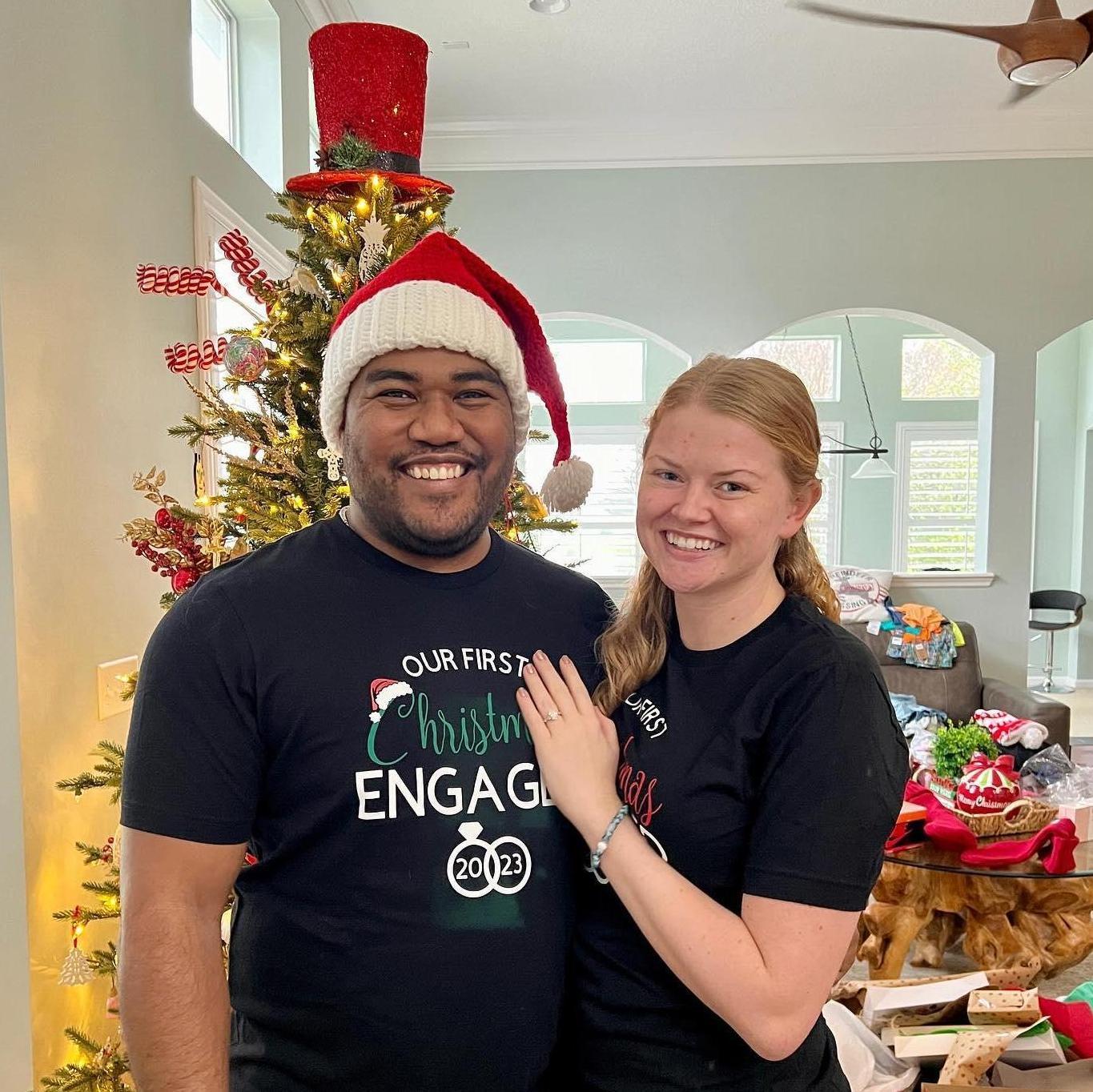 Our first Christmas engaged; St. Augustine, FL, 2023