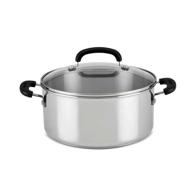 Farberware Brilliance Stainless Steel 5-Qt. Dutch Oven with Lid