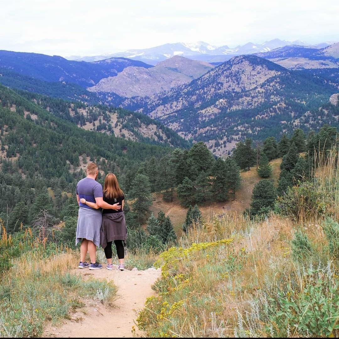 A good friend snapped this candid image on one of our favorite hiking trails!