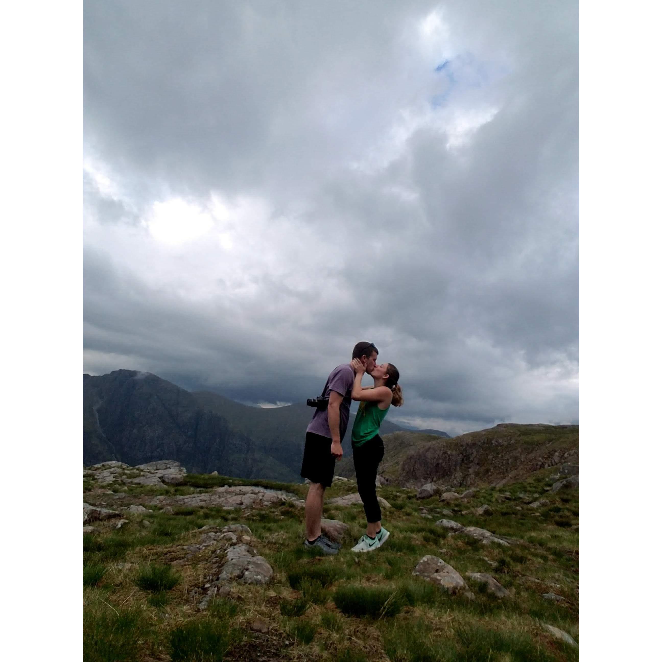 2018, Hiking the three sisters in Glen Coe, Scotland