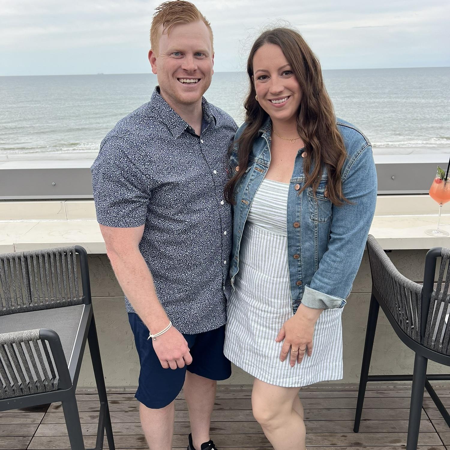 First trip together to see the Clerkins 🏖️