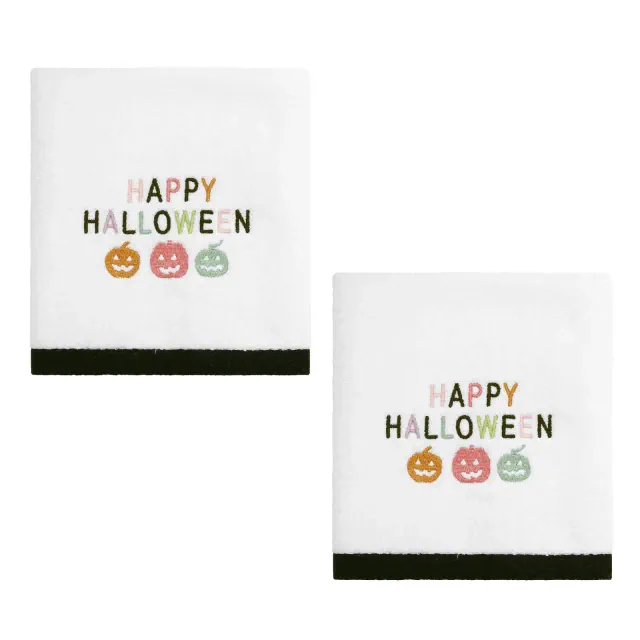 Avanti Linens Happy Pastel Halloween 2-Pack Hand Towels