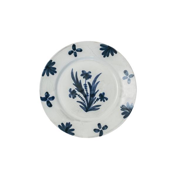 Blue Summer Flower Ceramic Large Plate