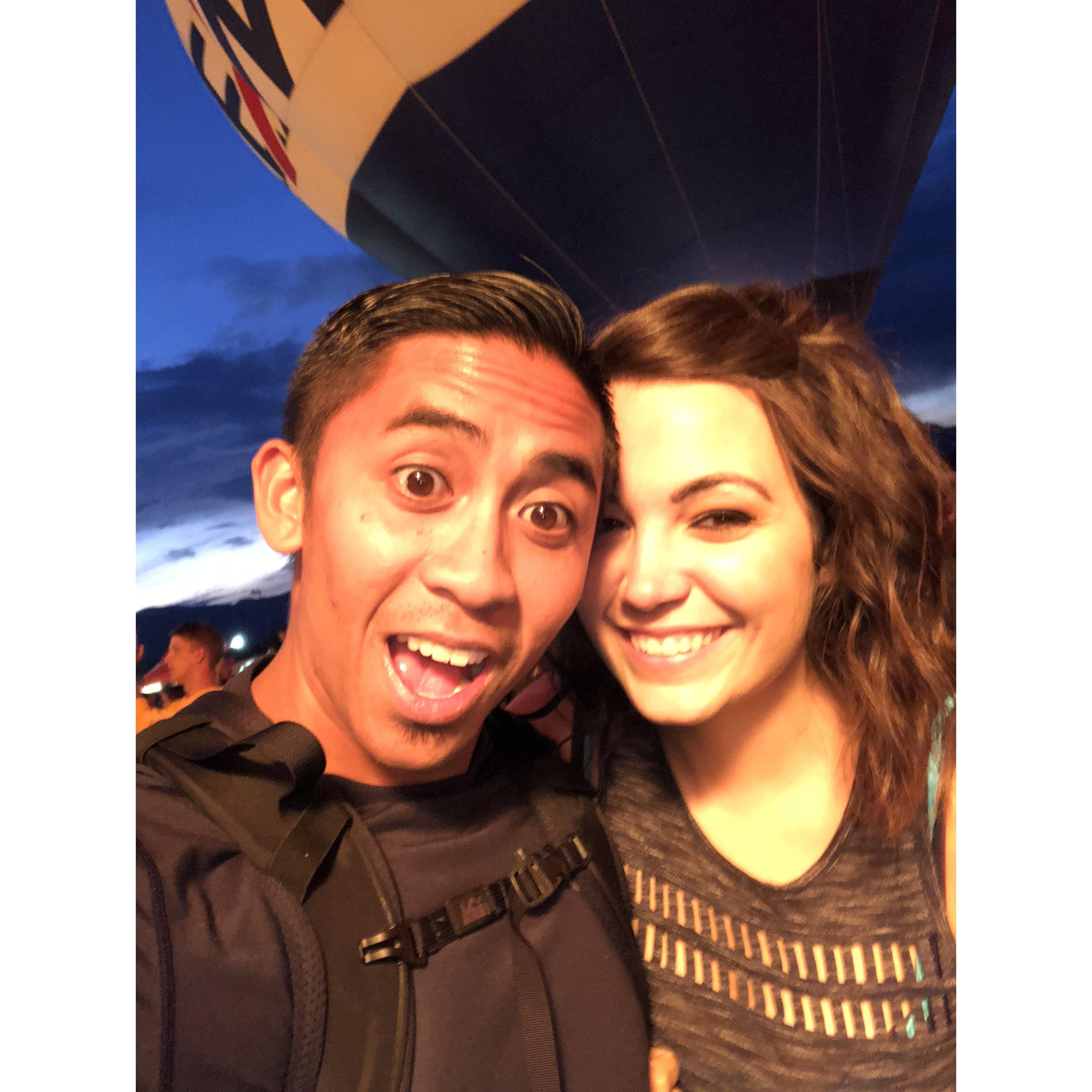 First photo we took together at the Labor Day Lift Off Event. 07/02/18