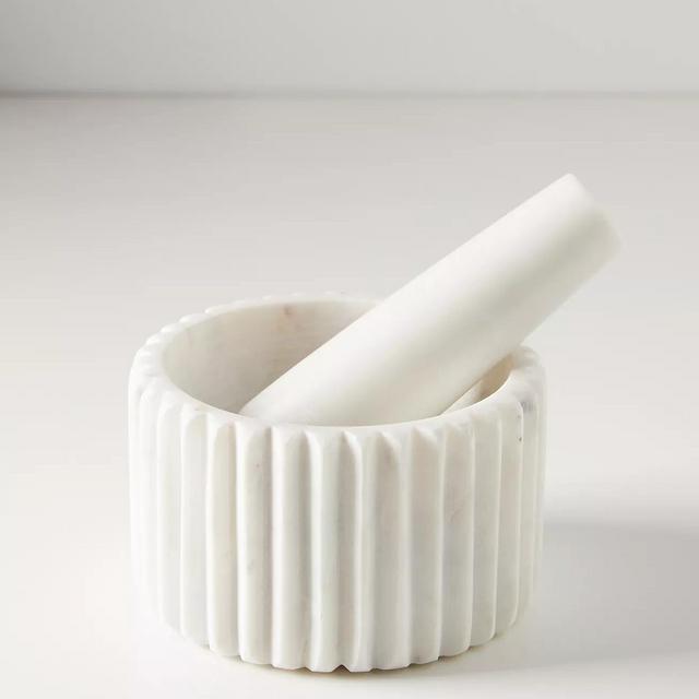 Marble Mortar & Pestle Set