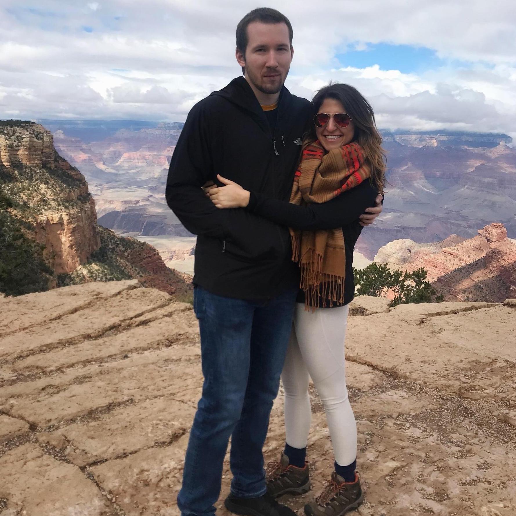 Grand Canyon.  Again, Ross loving the heights and edges without fences.