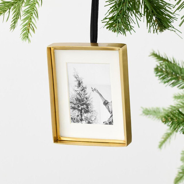 Stowe Rectangle Ornament Brass
