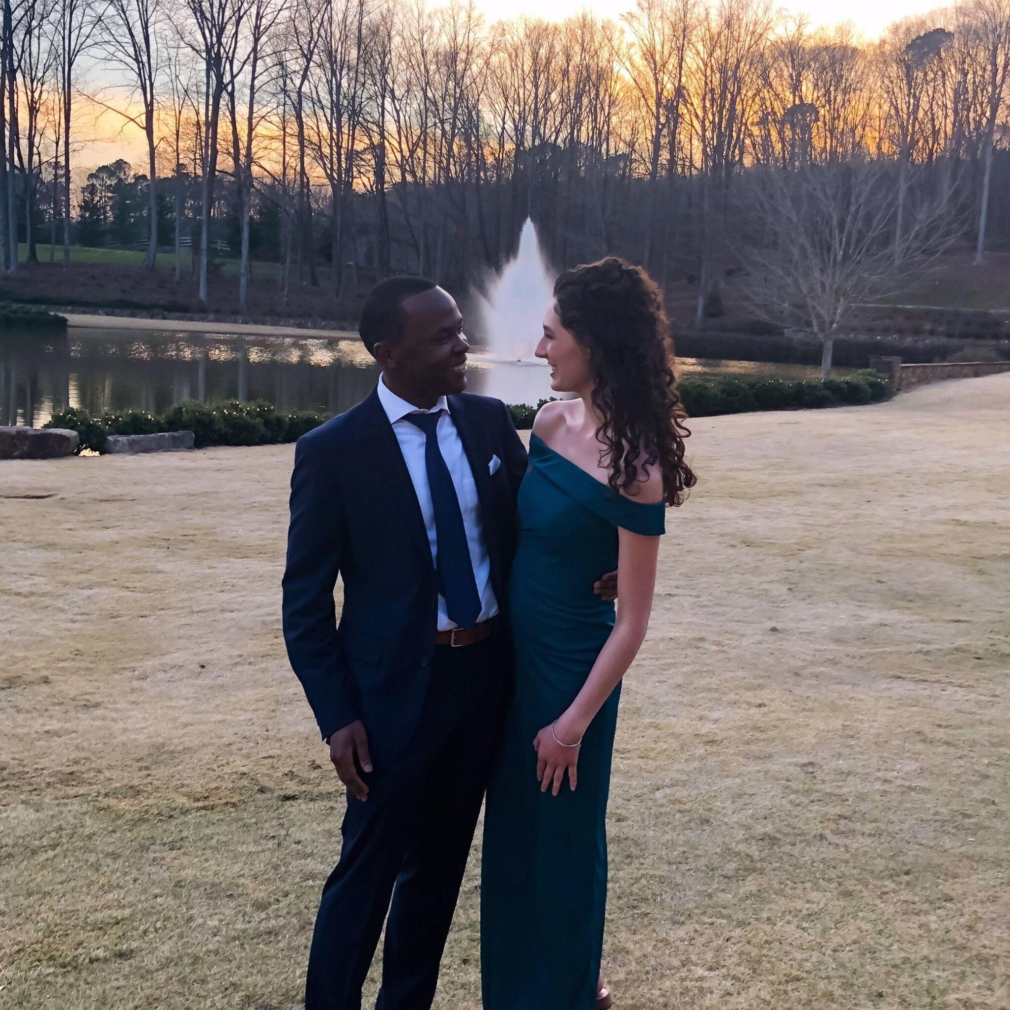 A sweet moment captured at our friends, Sarah & Nolan's, wedding in March 2022.