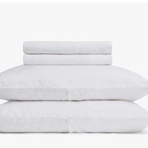 Parachute Linen Sheet Set - White F/Q