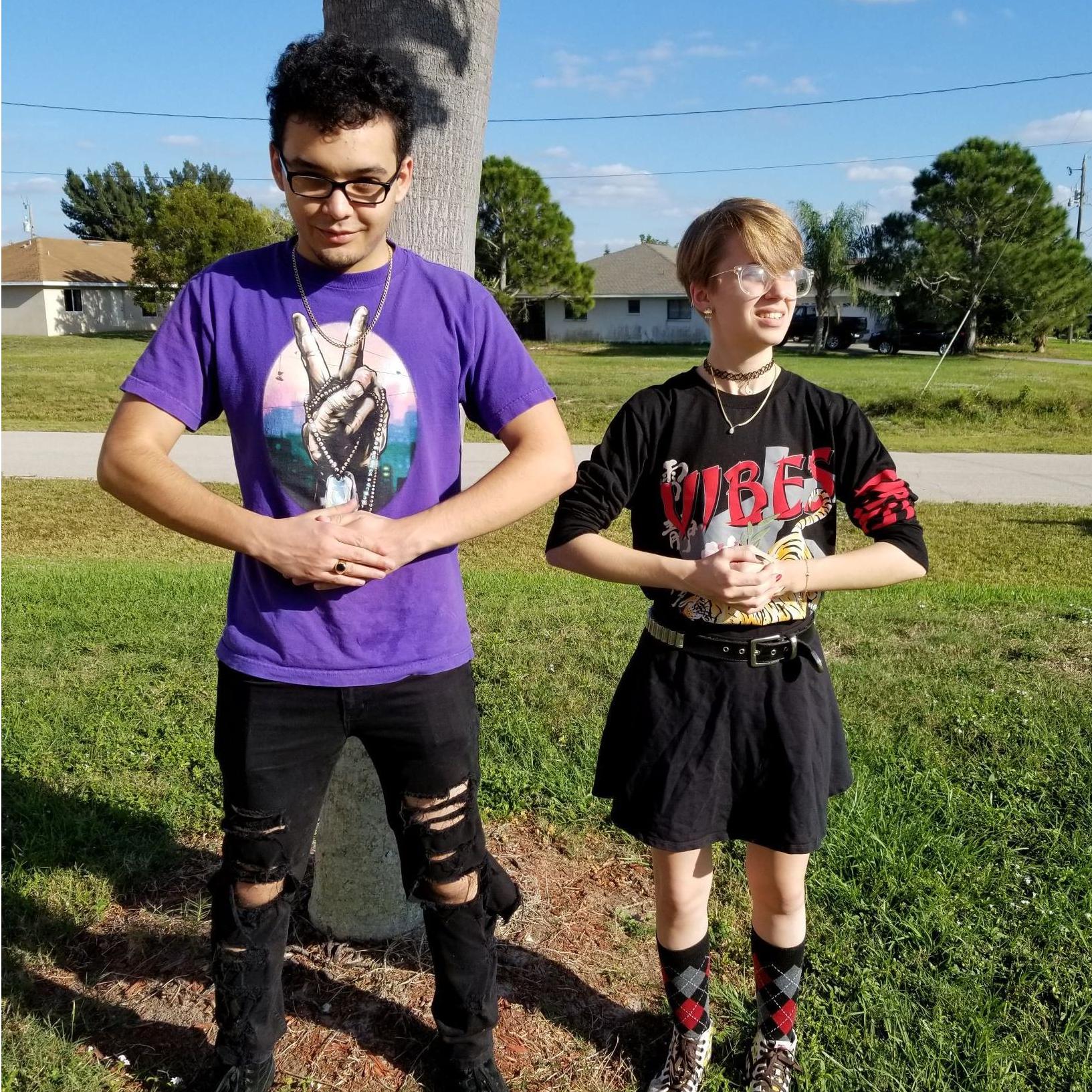 Our matching personalities shine through right before our "First Date"