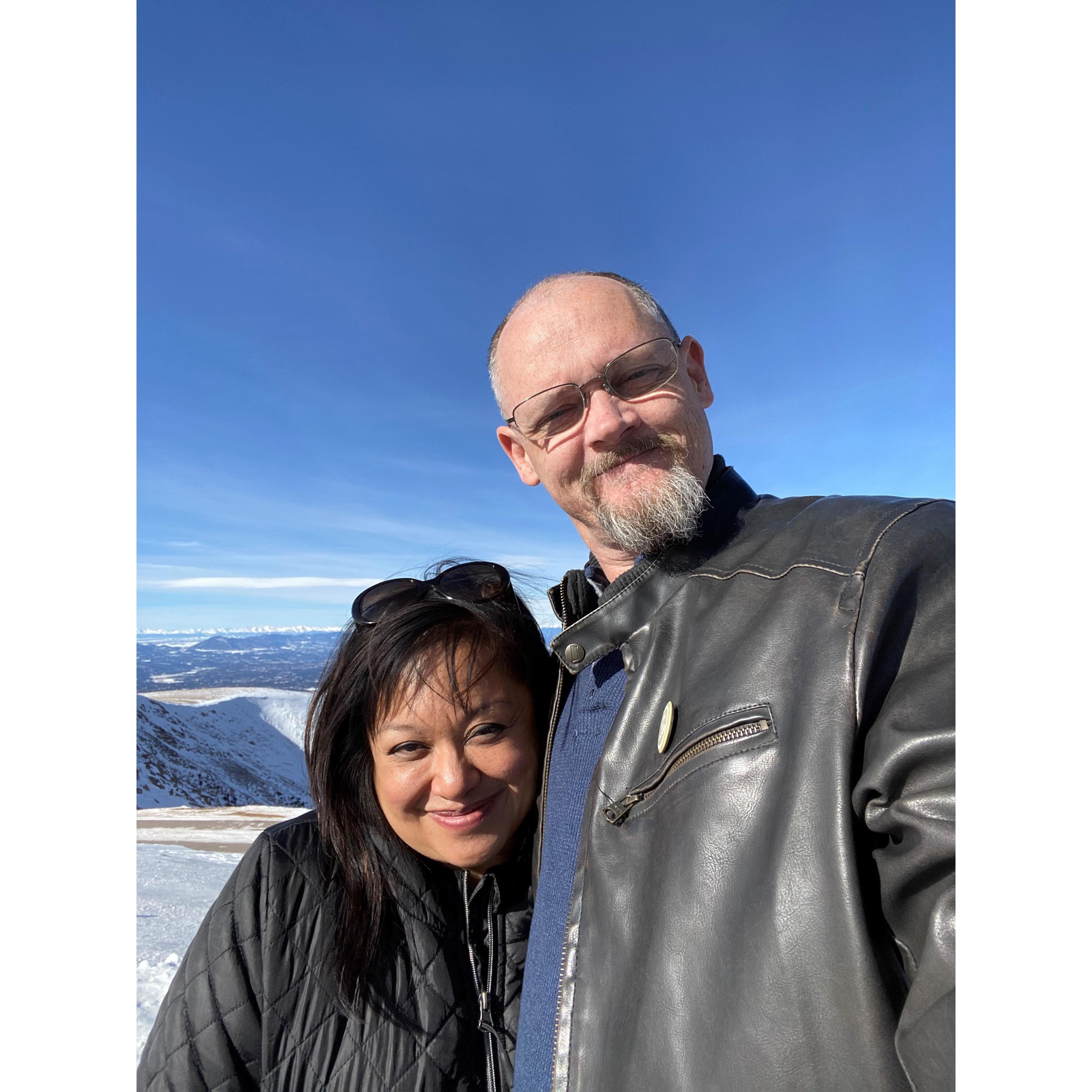 Brrrr, it's cold up in Pike's Peak.