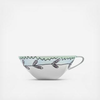 Midnight Flowers Blossom Low Coffee Cup by Marni, Set of 2