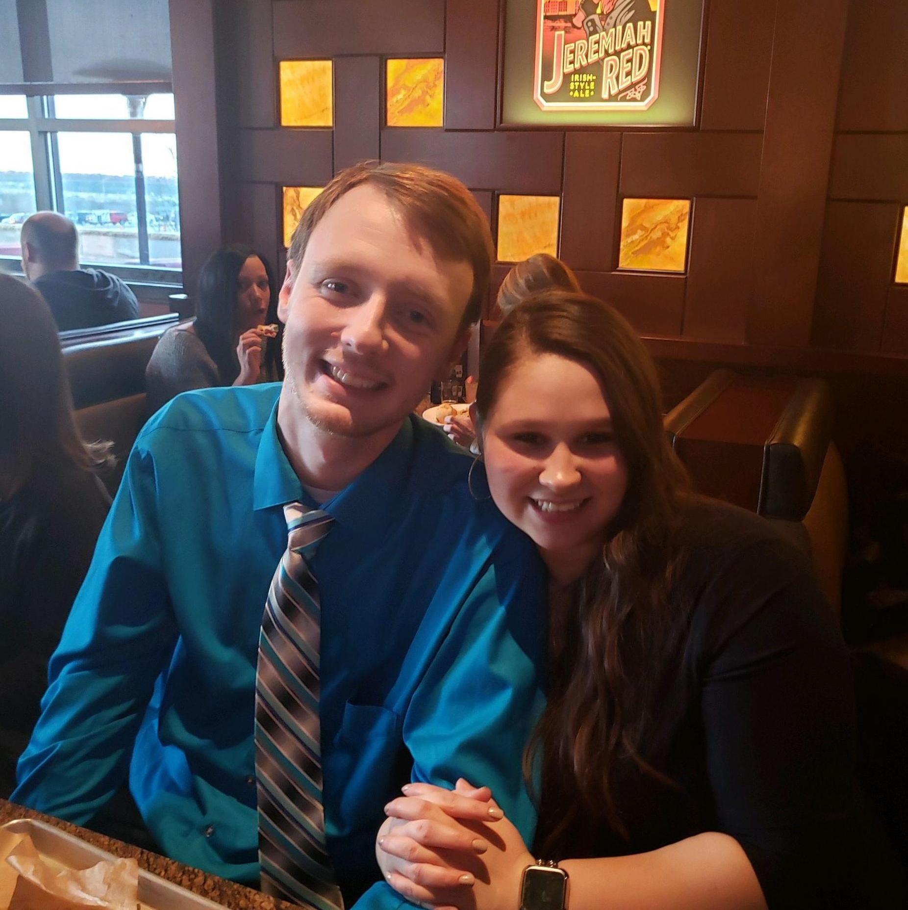 Lunch with our families after graduation. Dayton, Ohio 2019