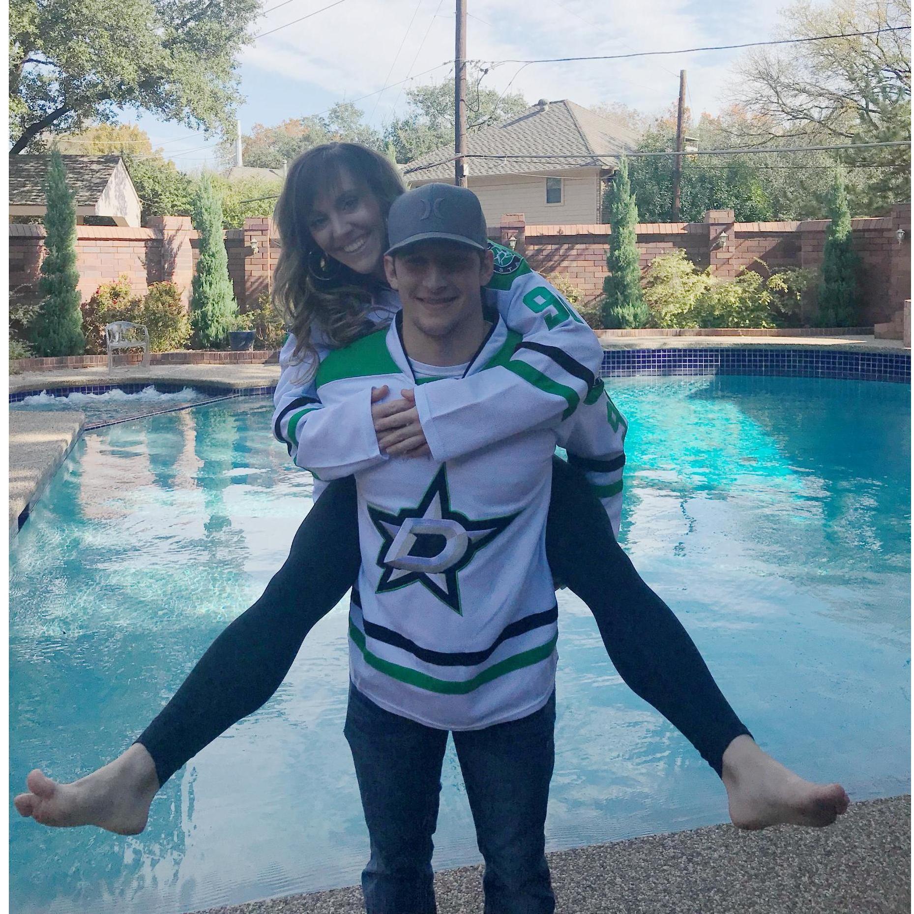 Dallas vs. Edmonton hockey game in Dallas... everything is bigger in Texas!