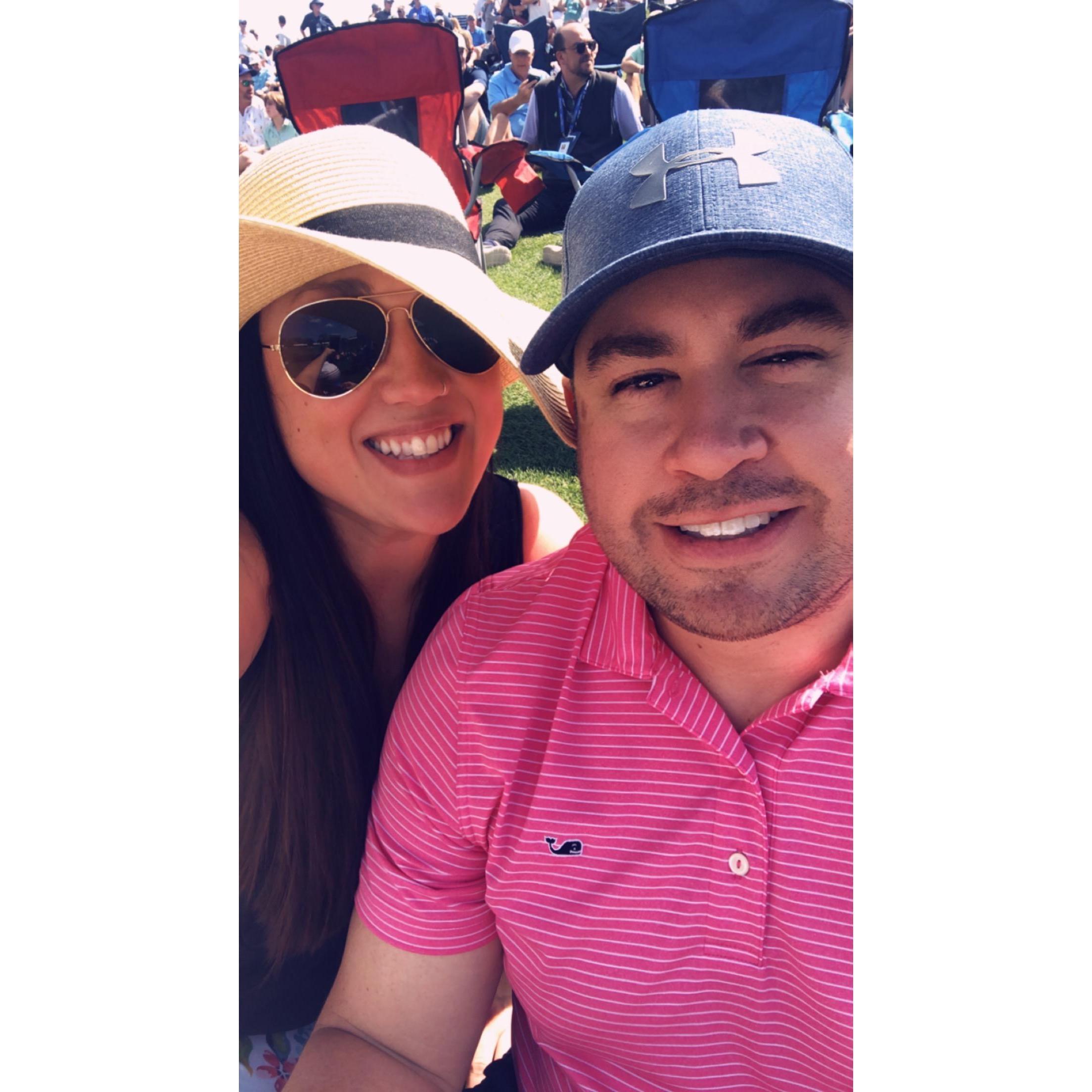 Our first time skipping out on work to gamble and day drink together... I mean, going to TPC.