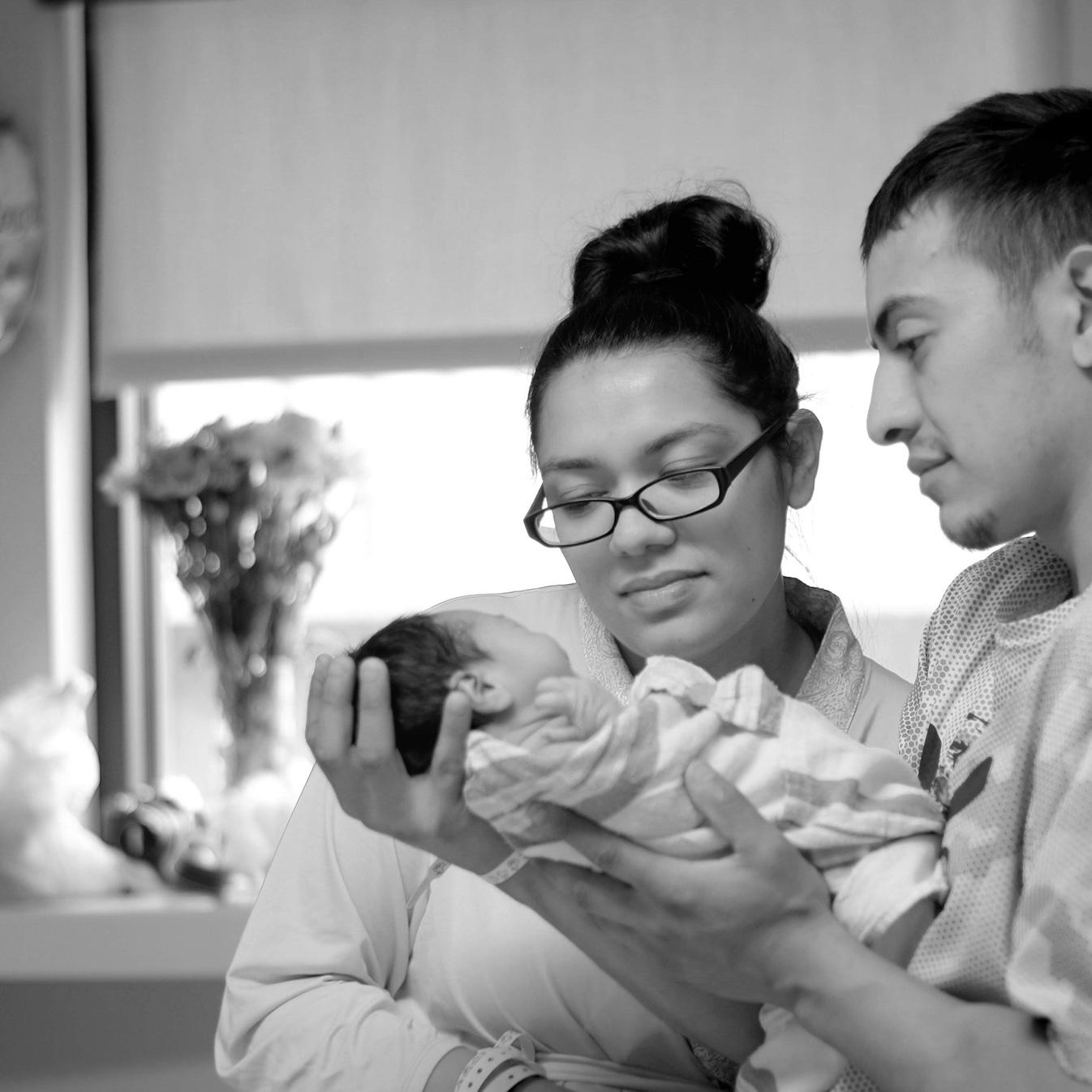 The day after Amalia was born! Fresh new Parents/ baby! 05.18.16