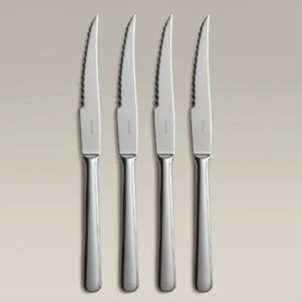 Set of 4 Steak Knives - Polished Steel