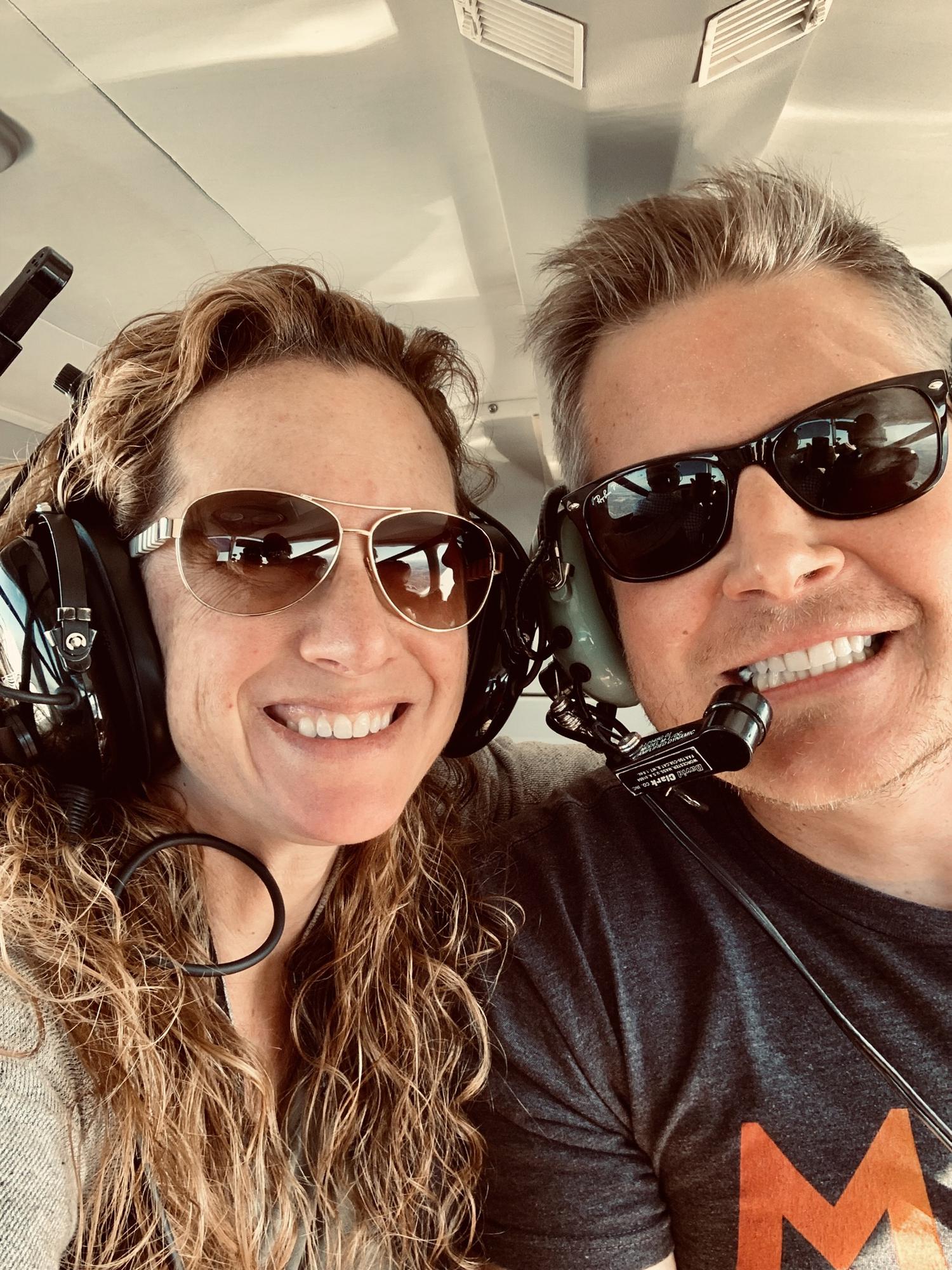 Personal plane ride to Chankaska Creek Winery.